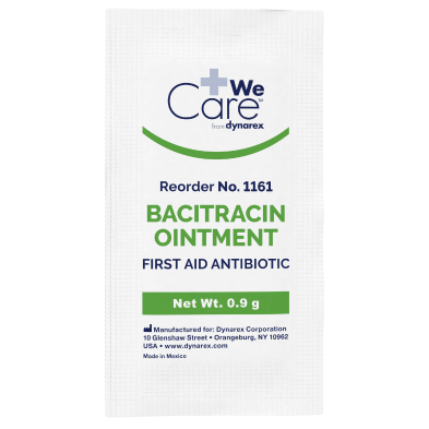 Dynarex #1161 Bacitracin Ointment .9 gram foil packs 